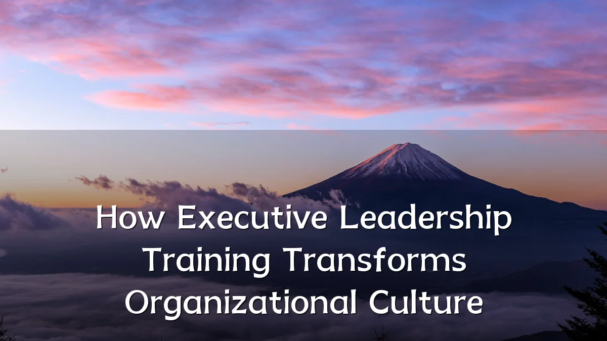 How Executive Leadership Training Transforms Organizational Culture