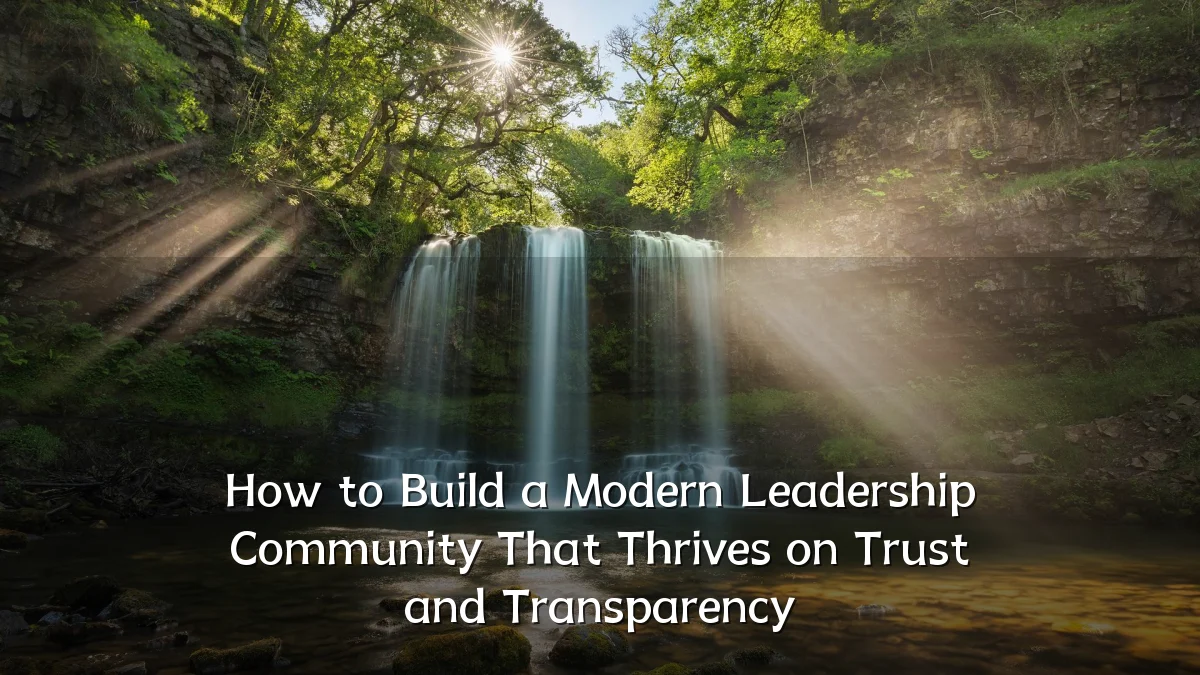 How to Build a Modern Leadership Community That Thrives on Trust and Transparency