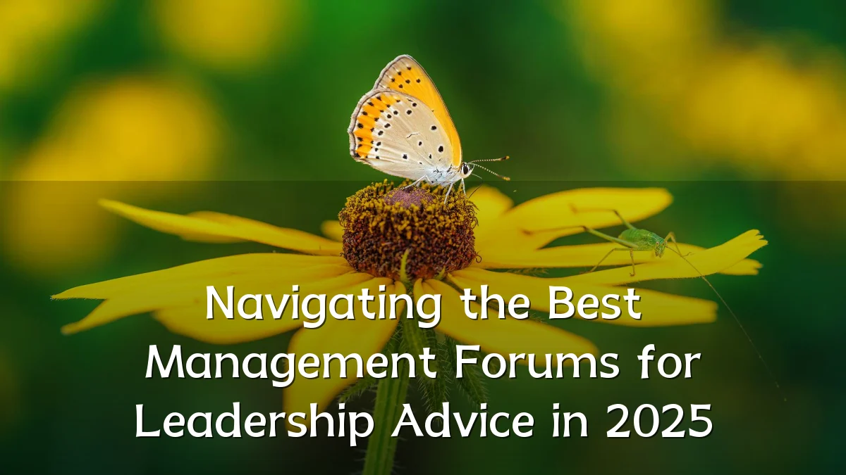 Navigating the Best Management Forums for Leadership Advice in 2025