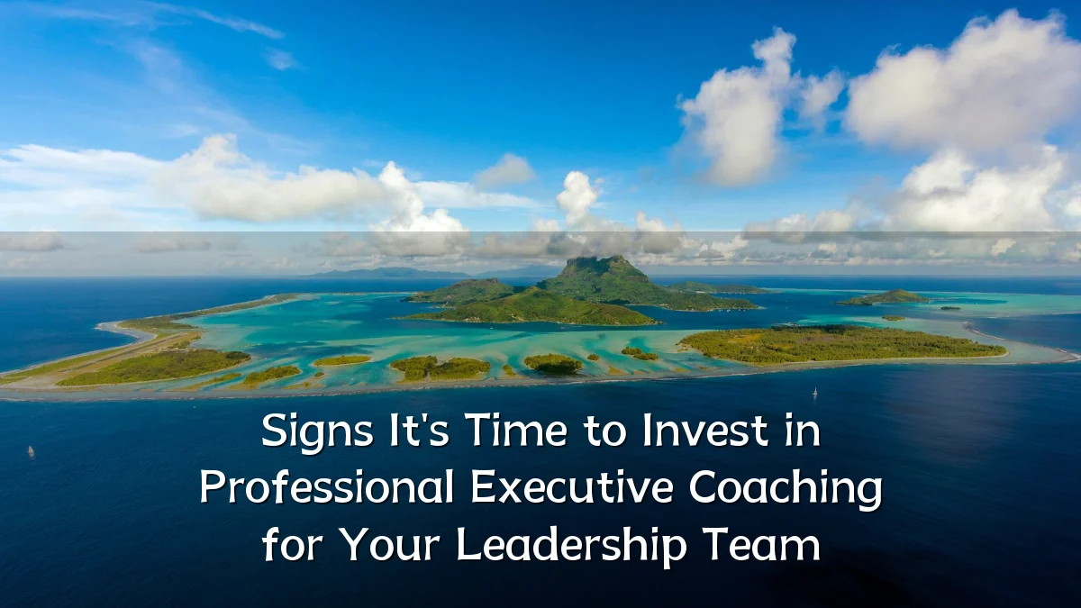 Signs It's Time to Invest in Professional Executive Coaching for Your Leadership Team